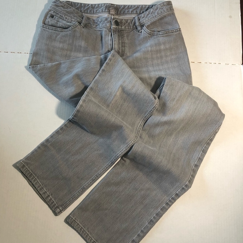 J.Jill Slim leg Stretch Gray wash denim jeans 6